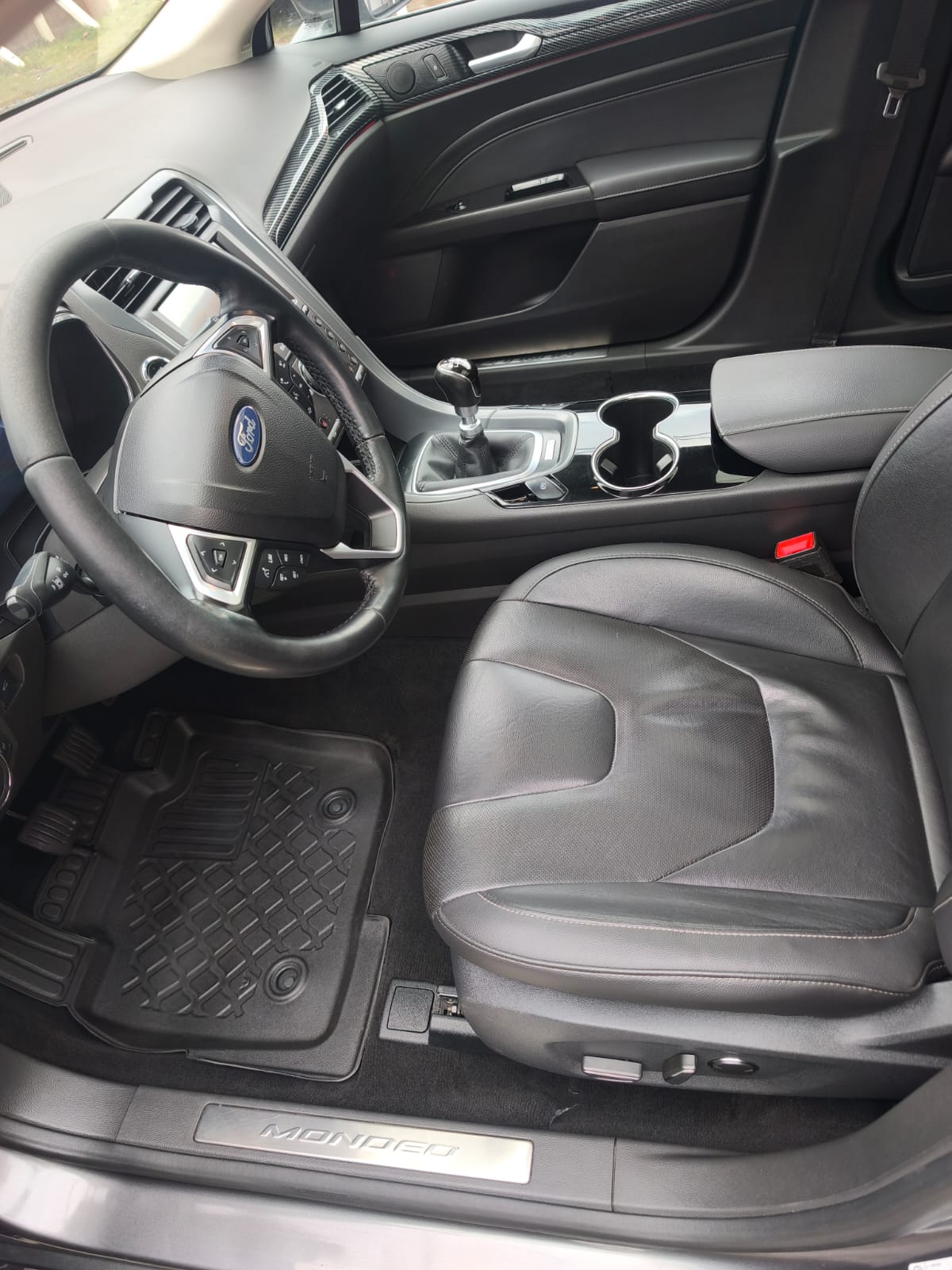 Sedadlo řidiče po čištění